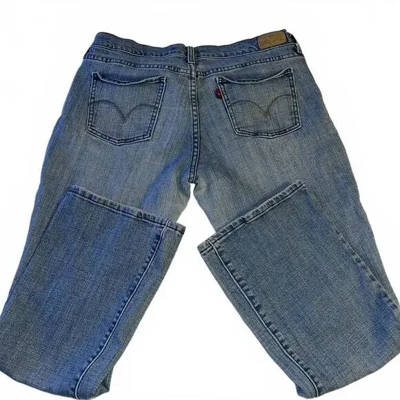 Levi's Bootcut 515 Jeans Classic Blue Denim Light Wash Woman’s Size 12 S/C - Picture 4 of 8